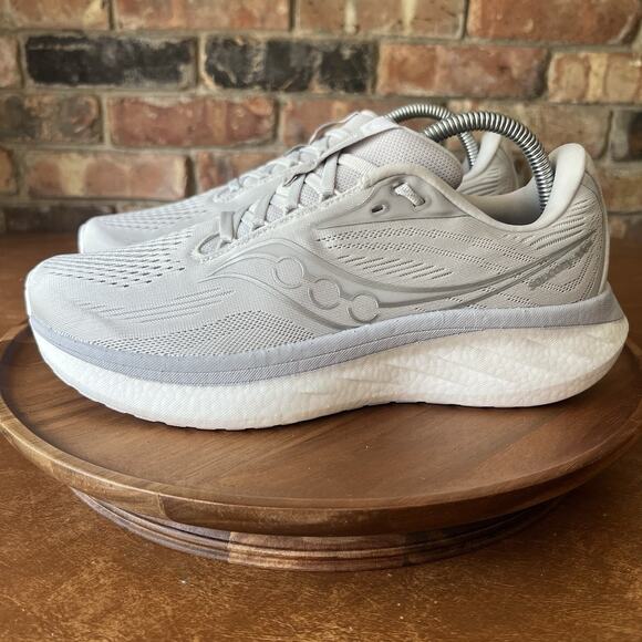 Saucony Ride 18 Women's 9.5 Cushion Cloud Gray Road Running Shoes Sneakers - Picture 13 of 16